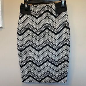 Maurices Chevron Striped Pencil Skirt